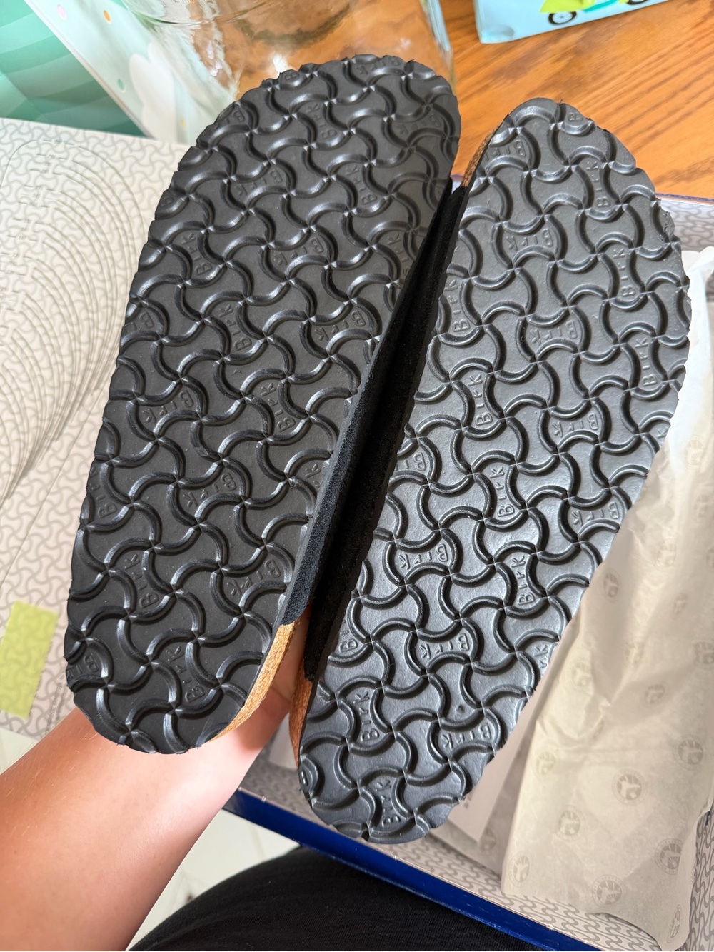 Birkenstock Black Suede Two-Buckle Sandals - Picture 2 of 4